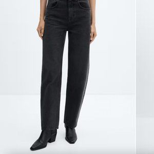 Mango High-waist balloon jeans - Black